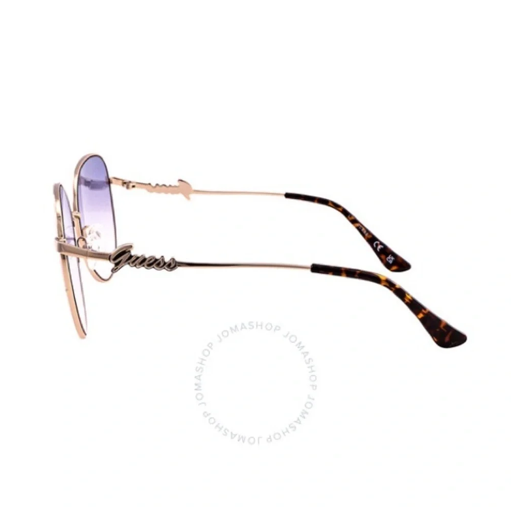 New GUESS Gradient Smoke Round Ladies Sunglasses